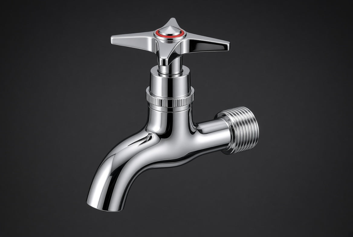 Bibcock Chrome Plated Star Hot