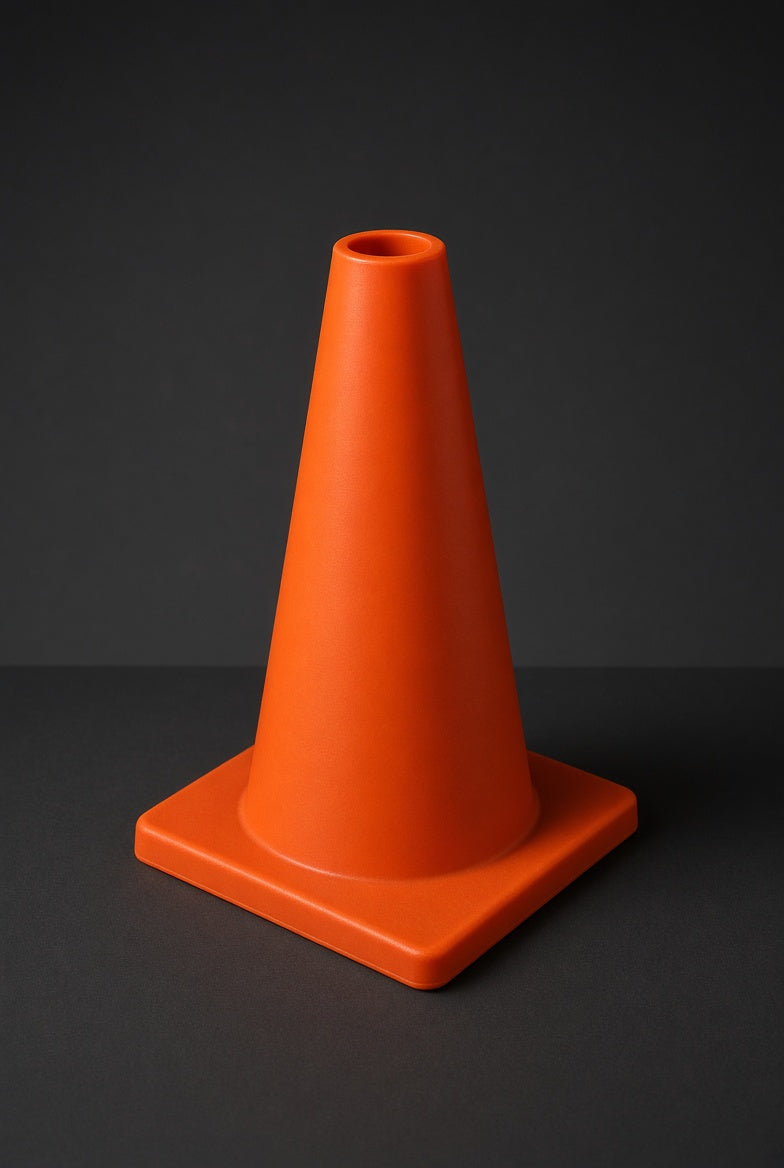 Dayglo Plastic Flexibile Traffic Cone