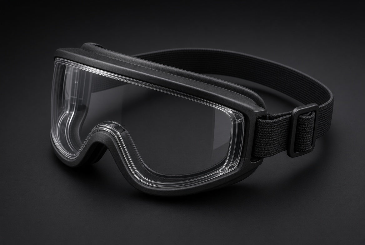 Polycarbonate Adjustable Clear Safety Goggles OSFA