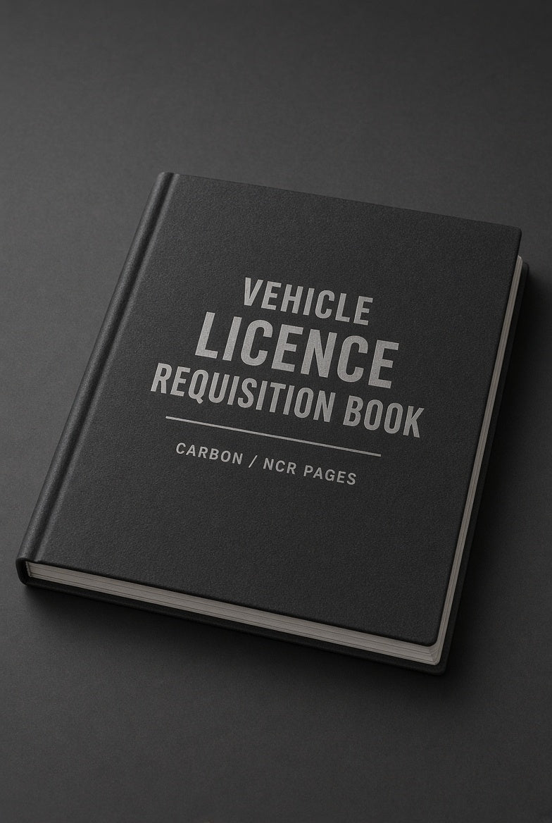 Vehicle License Requisitiom Book