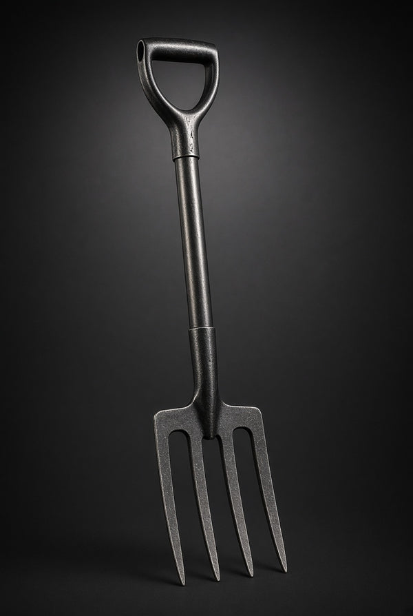 4 Prong Garden Fork with Steel Handle