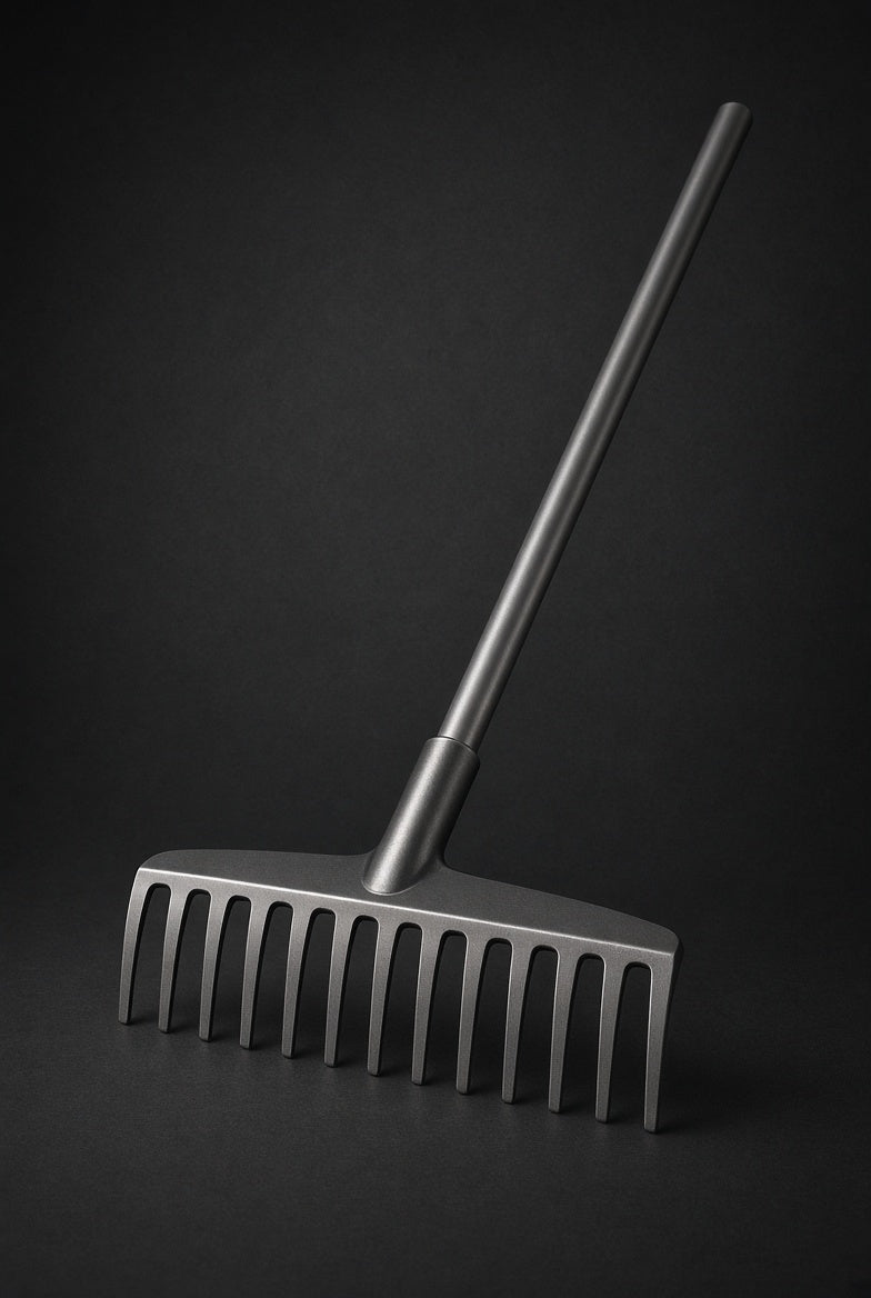 Garden Rake with Steel Handle