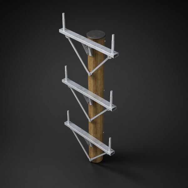 HT Wood Intermediate Pole Crosstube Arm
