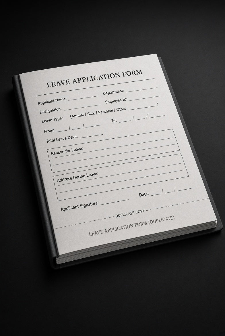 Leave Form Book