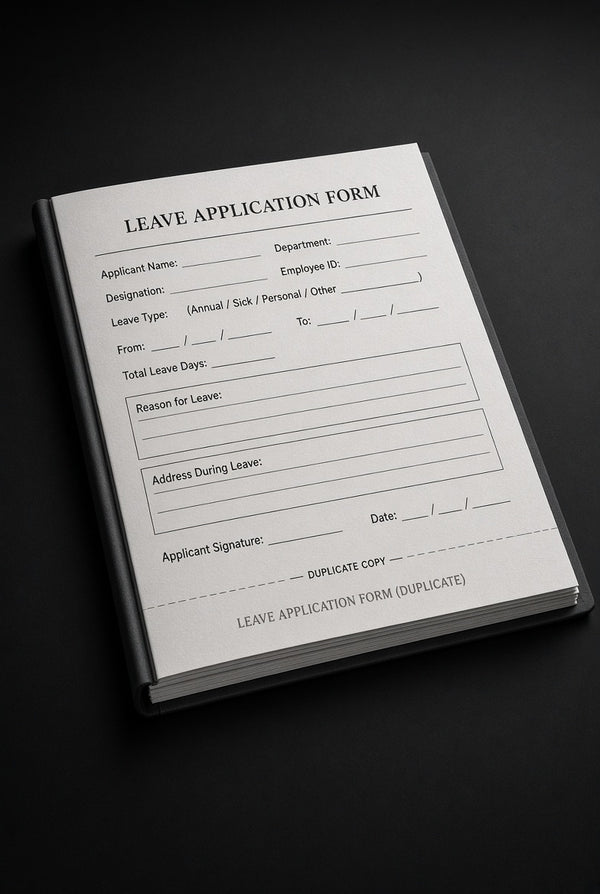 Leave Form Book