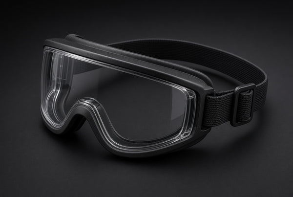 Polycarbonate Adjustable Clear Safety Goggles OSFA