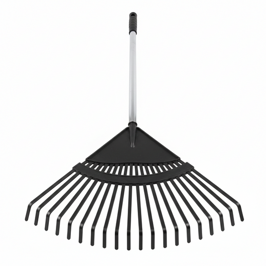 Rake Garden Rubber with Steel Handle 26T