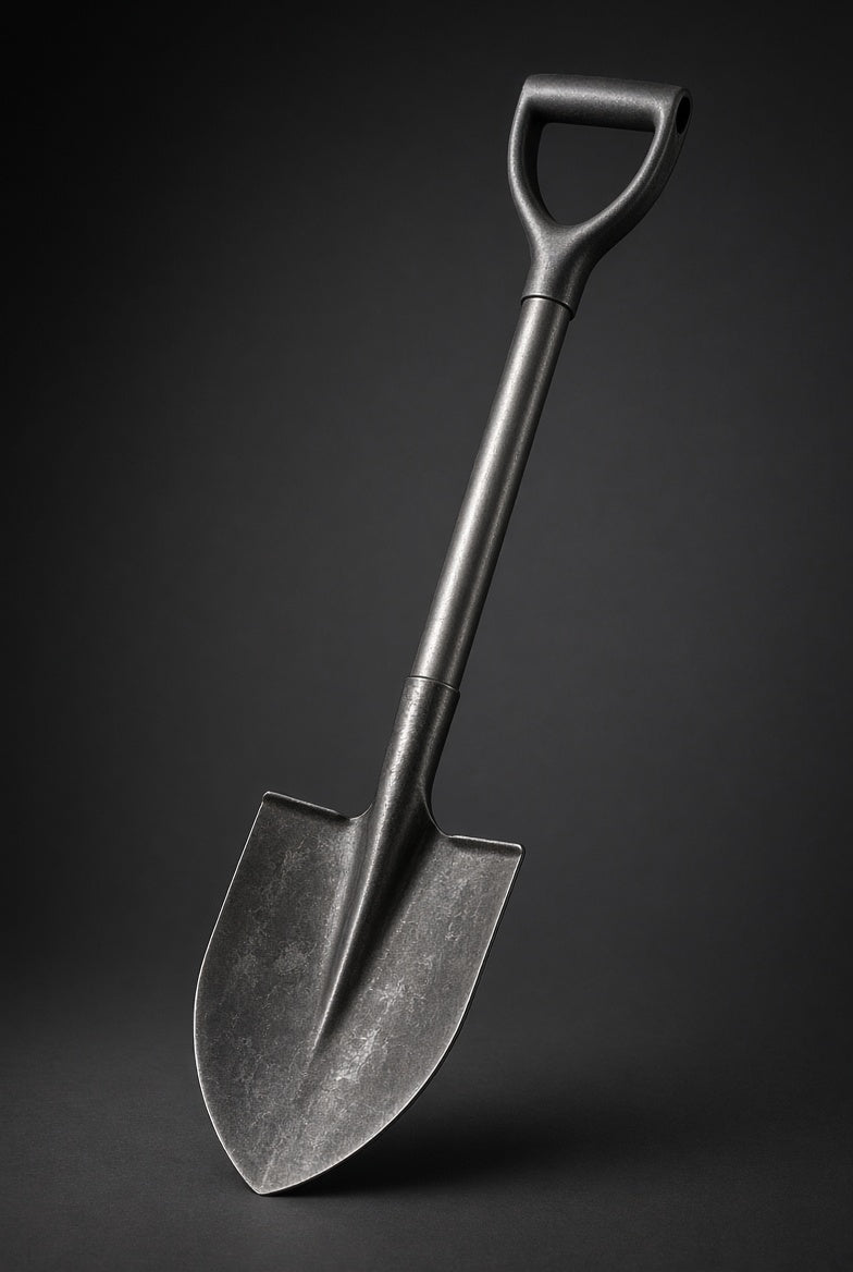 Round Nose Shovel with Steel Handle
