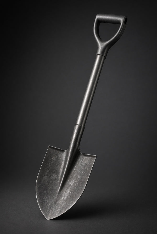 Round Nose Shovel with Steel Handle