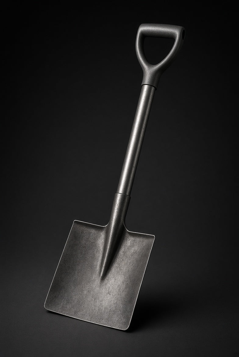 Square Mouth Shovel with Steel Handle